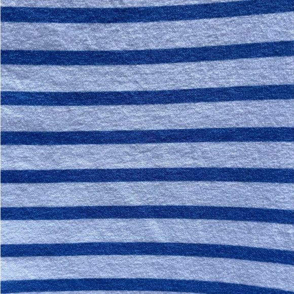 Olsen Europe White Blue Stripped Pink Red Floral Cap Sleeve Blouse Size M - Picture 7 of 8